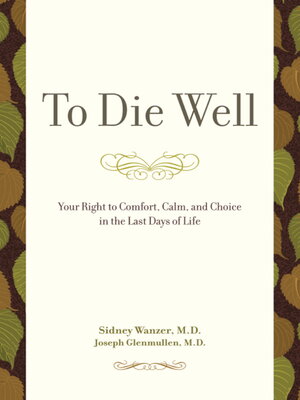 cover image of To Die Well